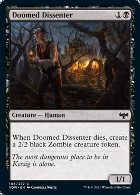 Doomed Dissenter (Innistrad: Crimson Vow) Near Mint - Nick Nack's Full Frontal Attack