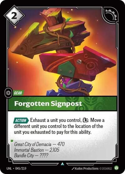 Forgotten Signpost (Unleashed) Near Mint