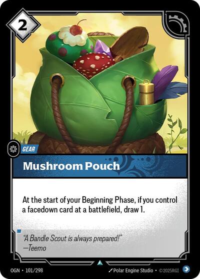 Mushroom Pouch (Origins) Near Mint - Nick Nack's Full Frontal Attack