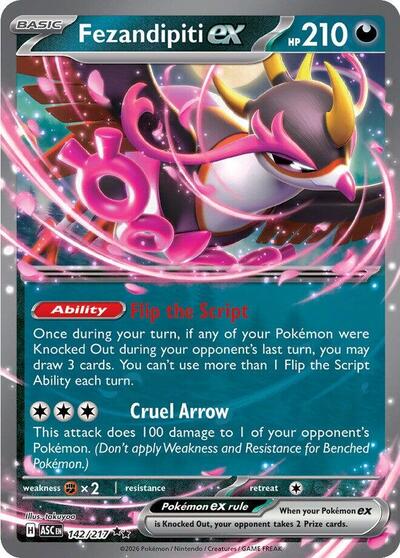 Fezandipiti ex - 142 (ME: Ascended Heroes) Near Mint Holofoil