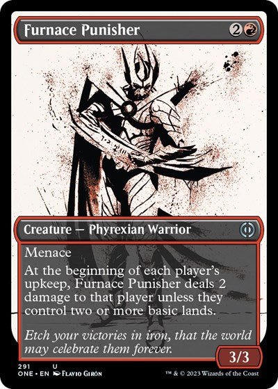 Furnace Punisher (Showcase) (Phyrexia: All Will Be One) Near Mint - Nick Nack's Full Frontal Attack