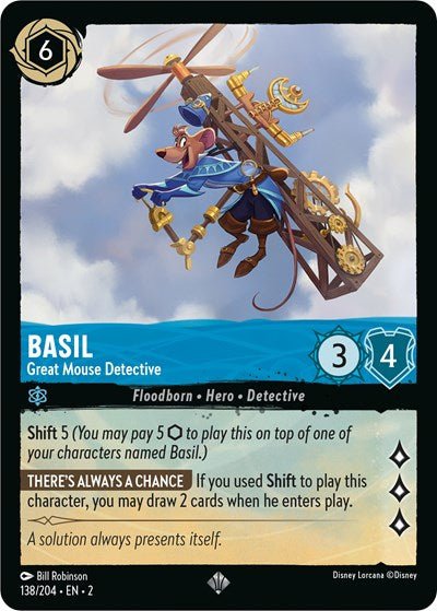 Basil - Great Mouse Detective (Rise of the Floodborn) Near Mint - Nick Nack's Full Frontal Attack