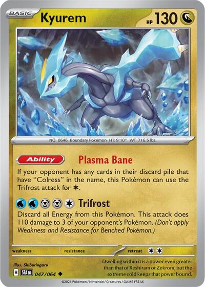 Kyurem (SV: Shrouded Fable) Near Mint Reverse Holofoil - Nick Nack's Full Frontal Attack