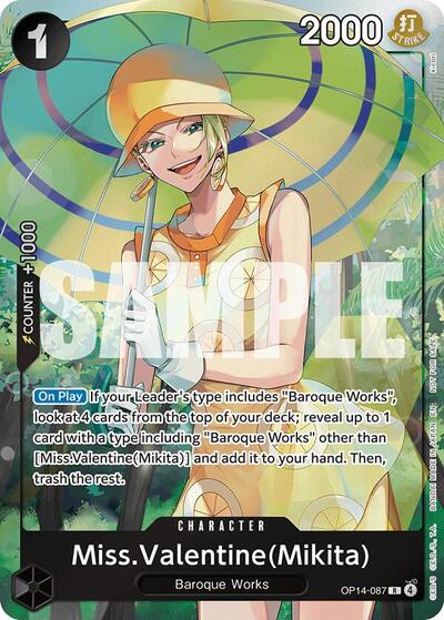 Miss.Valentine(Mikita) (Dash Pack) (The Azure Sea's Seven) Near Mint Foil