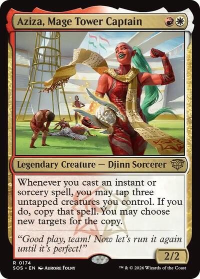 Aziza, Mage Tower Captain (Secrets of Strixhaven) Near Mint Foil