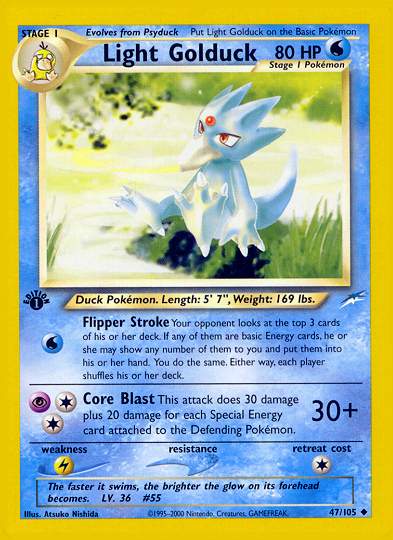 Light Golduck (Neo Destiny) Light Play 1st Edition