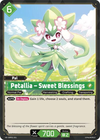Petallia Sweet Blessings (BP01: Dawn of Palpagos) Near Mint Foil