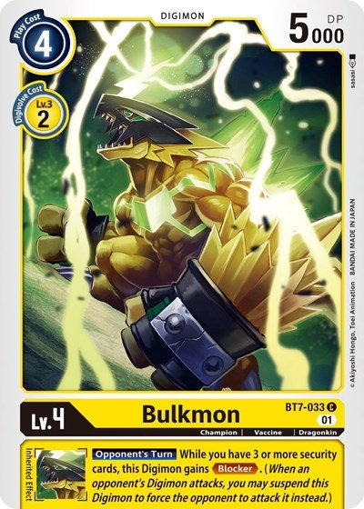 Bulkmon (The Next Adventure) Near Mint - Nick Nack's Full Frontal Attack
