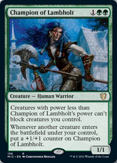 Champion of Lambholt (Commander 2021 Midnight Hunt) Near Mint - Nick Nack's Full Frontal Attack