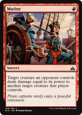 Mutiny (Rivals of Ixalan) Near Mint - Nick Nack's Full Frontal Attack
