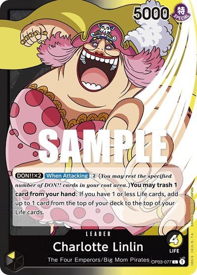 Charlotte Linlin (077) (Pillars of Strength) Near Mint - Nick Nack's Full Frontal Attack