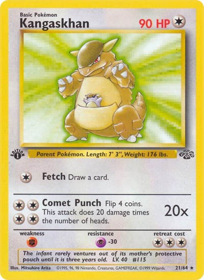 Kangaskhan (21) (Jungle) Medium Play Unlimited