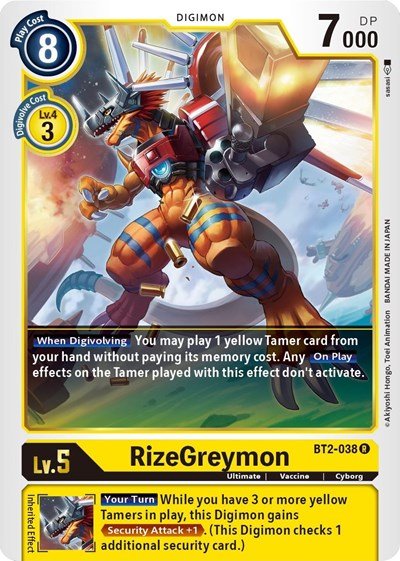 RizeGreymon (Release Special Booster) Near Mint - Nick Nack's Full Frontal Attack