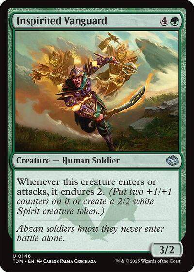 Inspirited Vanguard (Tarkir: Dragonstorm) Near Mint - Nick Nack's Full Frontal Attack