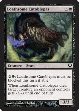 Loathsome Catoblepas (Theros) Near Mint - Nick Nack's Full Frontal Attack