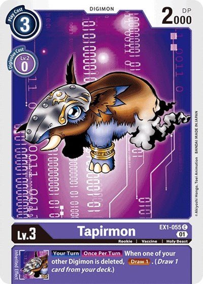 Tapirmon (Classic Collection) Near Mint - Nick Nack's Full Frontal Attack