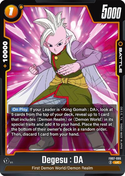Degesu : DA (Wish For Shenron) Near Mint - Nick Nack's Full Frontal Attack