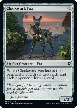 Clockwork Fox (Commander Legends: Battle for Baldur's Gate) Near Mint - Nick Nack's Full Frontal Attack