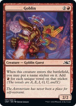 _____ Goblin (Unfinity) Near Mint Foil - Nick Nack's Full Frontal Attack