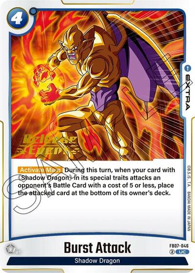 Burst Attack (Wish For Shenron Release Event Cards) Near Mint - Nick Nack's Full Frontal Attack
