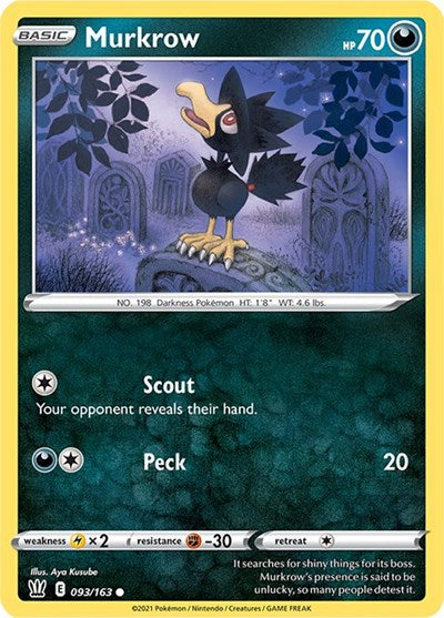 Murkrow (SWSH05: Battle Styles) Near Mint