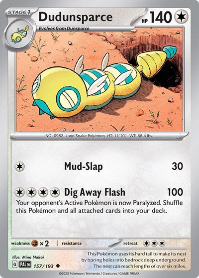 Dudunsparce (SV02: Paldea Evolved) Near Mint