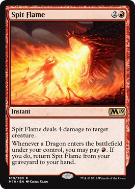 Spit Flame (Magic 2019 Core Set) Near Mint