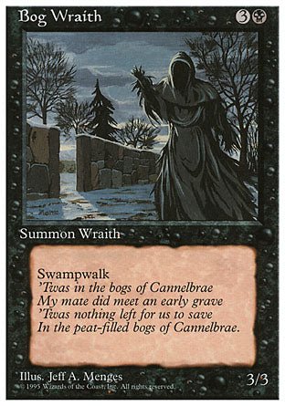 Bog Wraith (4th Edition) Light Play - Nick Nack's Full Frontal Attack