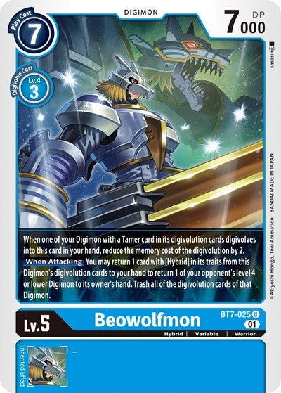 Beowolfmon (The Next Adventure) Near Mint - Nick Nack's Full Frontal Attack