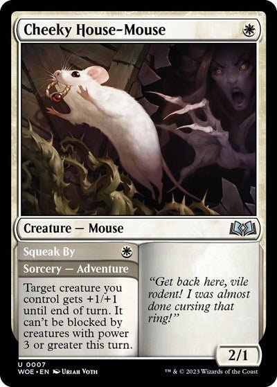 Cheeky House-Mouse (Wilds of Eldraine) Near Mint - Nick Nack's Full Frontal Attack
