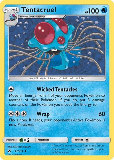 Tentacruel (SM - Unbroken Bonds) Near Mint - Nick Nack's Full Frontal Attack