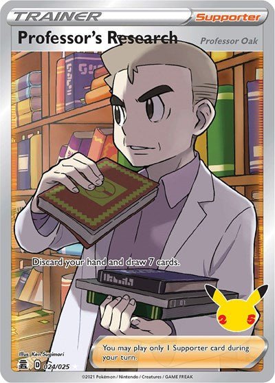 Professor's Research (Full Art) (Celebrations) Near Mint Holofoil - Nick Nack's Full Frontal Attack