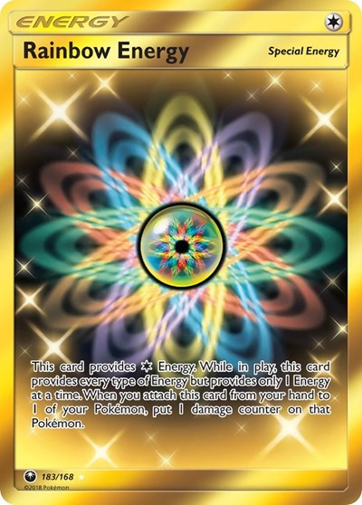 Rainbow Energy (Secret) (SM - Celestial Storm) Near Mint Holofoil