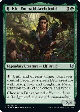 Halsin, Emerald Archdruid (Commander Legends: Battle for Baldur's Gate) Near Mint - Nick Nack's Full Frontal Attack