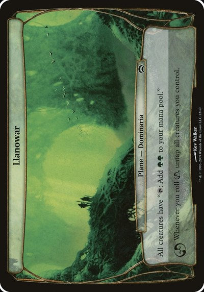 Llanowar (Planechase) (Oversize Cards) Medium Play