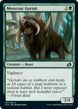 Mosscoat Goriak (Ikoria: Lair of Behemoths) Near Mint - Nick Nack's Full Frontal Attack