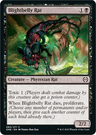 Blightbelly Rat (Phyrexia: All Will Be One) Near Mint - Nick Nack's Full Frontal Attack