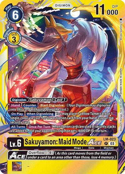 Sakuyamon: Maid Mode ACE (Special Limited Set) Near Mint Foil - Nick Nack's Full Frontal Attack