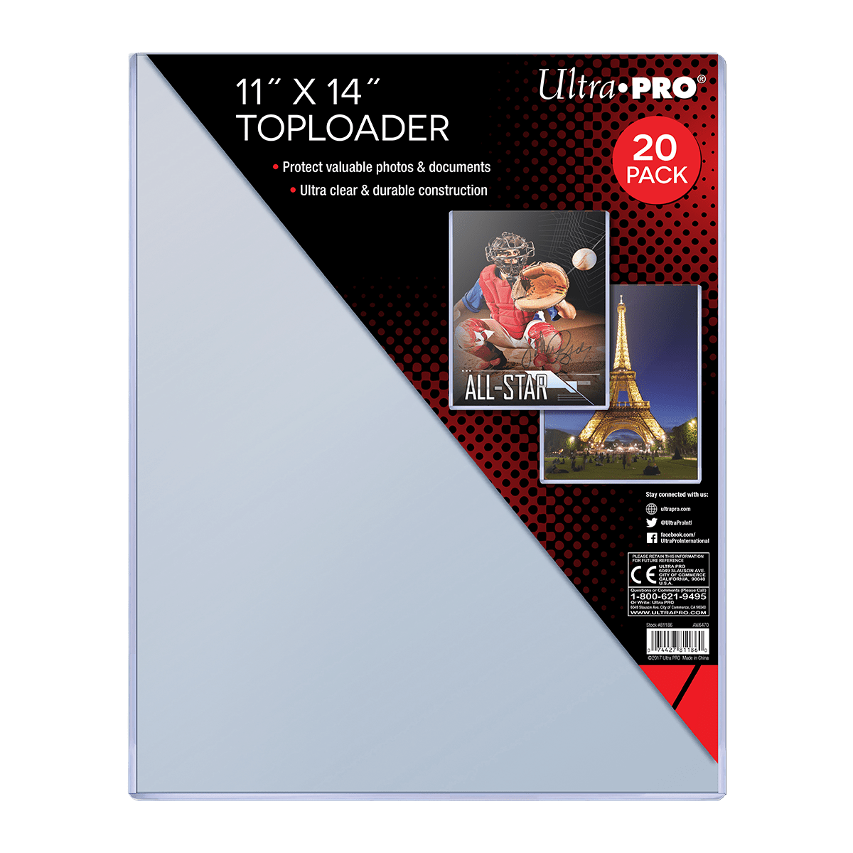 11" x 14" TOPLOADER® Sleeves (20ct) - Nick Nack's Full Frontal Attack