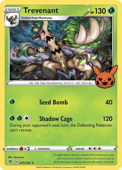 Trevenant (Trick or Trade BOOster Bundle) Near Mint Holofoil - Nick Nack's Full Frontal Attack
