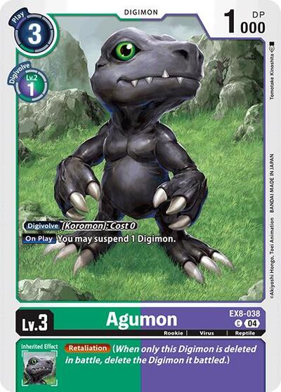Agumon EX8 - 038 (Chain of Liberation) Near Mint - Nick Nack's Full Frontal Attack