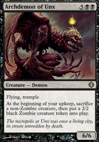 Archdemon of Unx (Shards of Alara) Light Play - Nick Nack's Full Frontal Attack