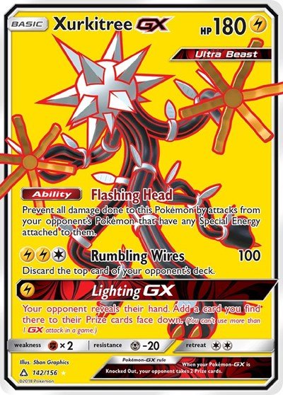 Xurkitree GX (Full Art) (SM - Ultra Prism) Near Mint Holofoil - Nick Nack's Full Frontal Attack