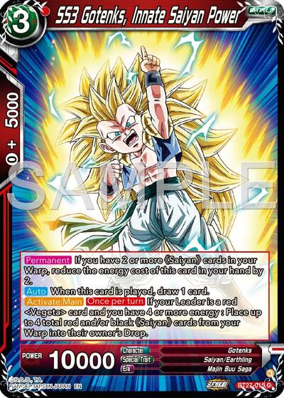 SS3 Gotenks, Innate Saiyan Power (History of Z) Near Mint