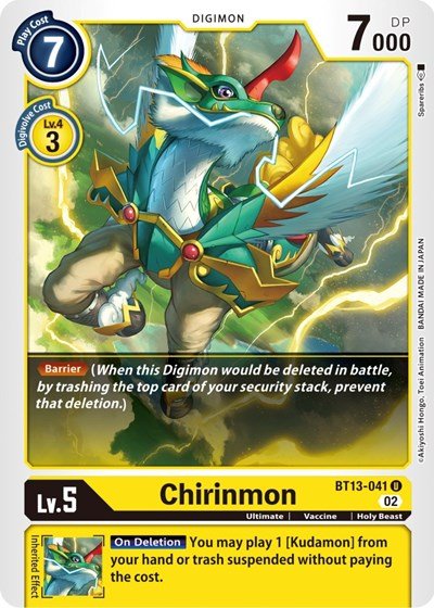 Chirinmon (Versus Royal Knights) Near Mint - Nick Nack's Full Frontal Attack