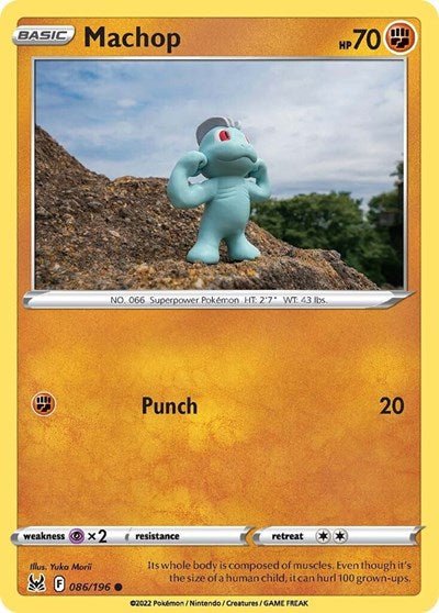 Machop (SWSH11: Lost Origin) Near Mint - Nick Nack's Full Frontal Attack