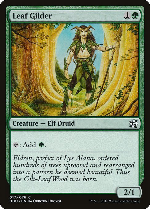 Leaf Gilder (Duel Decks: Elves vs Inventors) Near Mint - Nick Nack's Full Frontal Attack