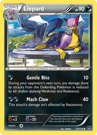 Liepard (XY - Phantom Forces) Medium Play