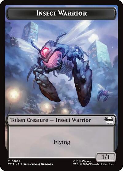 Insect Warrior / Food Double-Sided Token (Teenage Mutant Ninja Turtles) Near Mint Foil