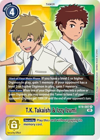 T.K. Takaishi and Izzy Izumi (X Record) Near Mint - Nick Nack's Full Frontal Attack